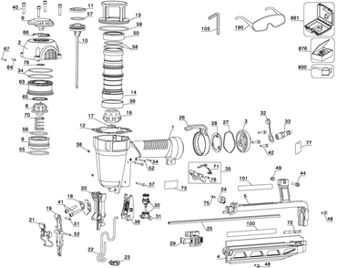 Part Location Diagram of N925911 DeWALT Seal